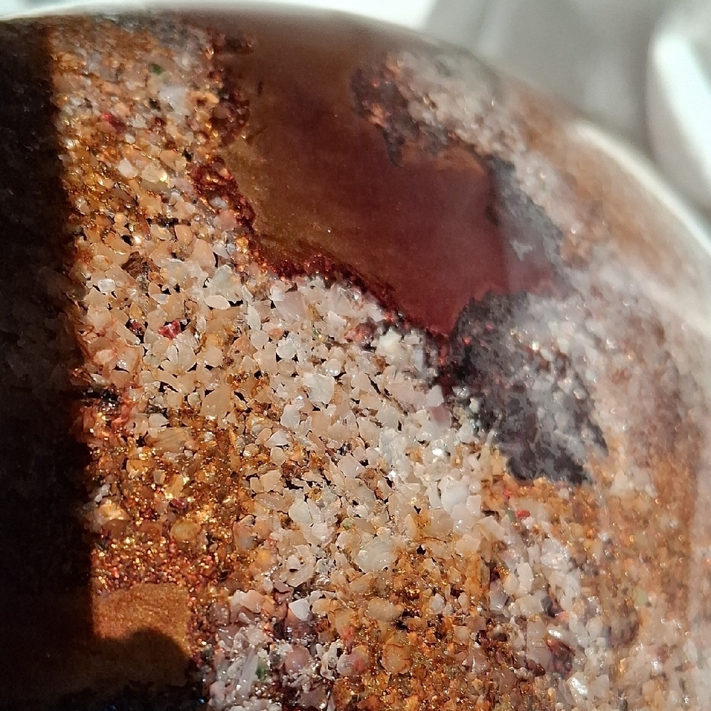 The Perfect Purse/Makeup Bowl. Elegant Decorative Bowl With Red Velvet Inside. - Picture 13 of 16